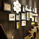 欧式现代简约黑白实木相框创意照片墙相框墙百搭艺术大空间客厅