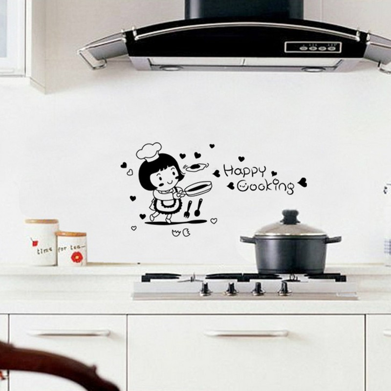 新款可移除墙贴卡通可爱情侣装饰贴画10款创意小贴纸厨房卧室马桶