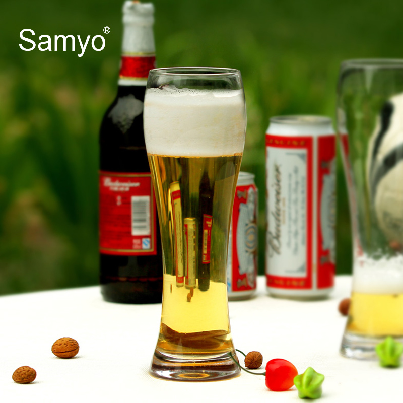 创意德国啤酒杯大号中号 无铅水晶玻璃超大小麦啤酒杯世界
