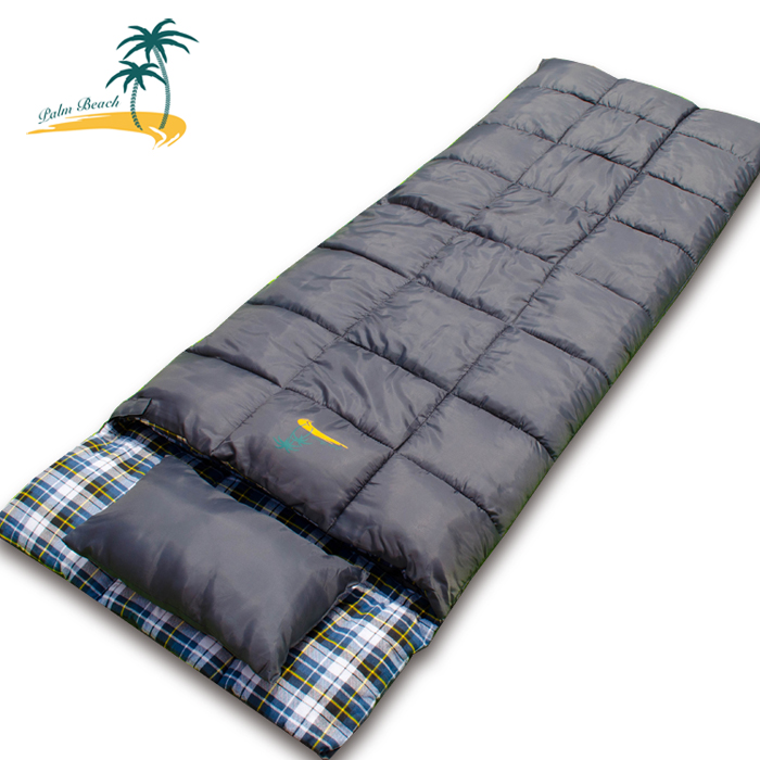 棕榈滩睡袋户外 冬季成人睡袋 露营加厚加大棉睡袋  隔脏午休睡袋