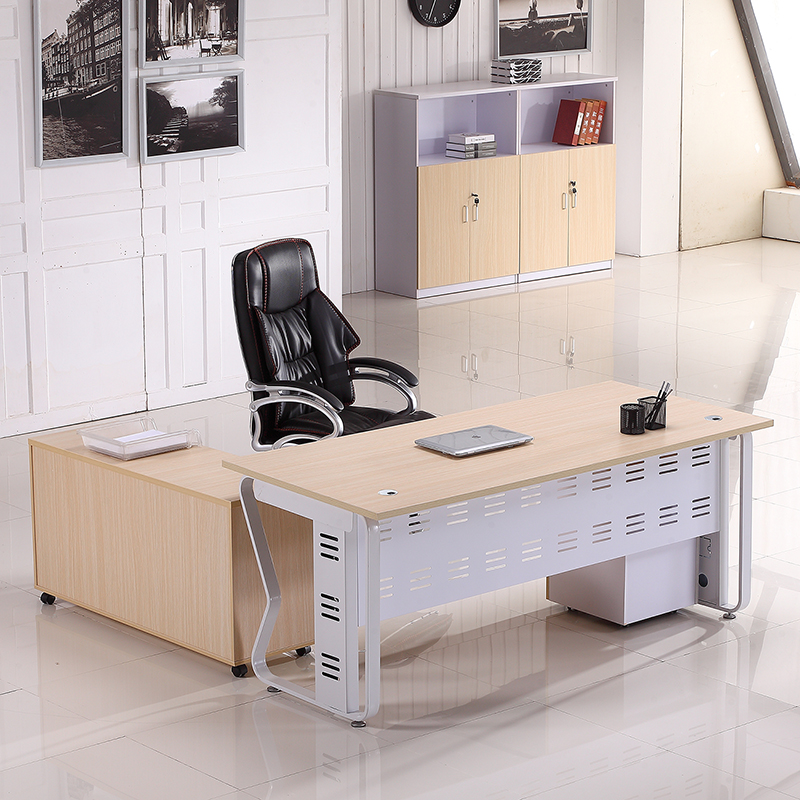 简约现代办公家具主管桌经理桌大班台单人办公桌椅新款板式老板桌