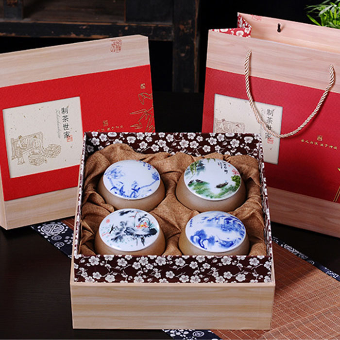 陶瓷茶叶包装盒新款特价储物罐密封罐大号通用粗陶茶叶罐特价