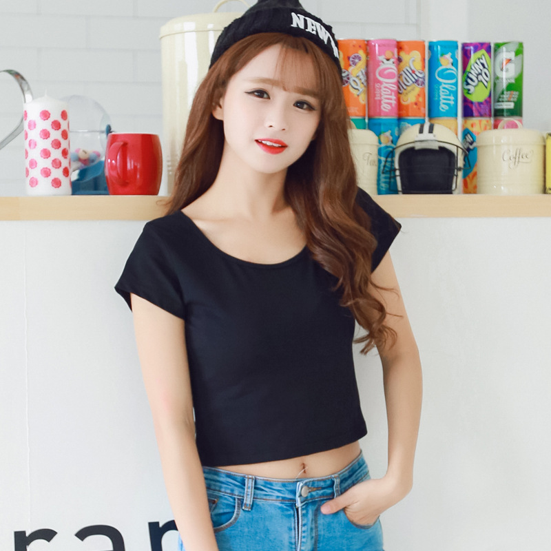 2016年夏季新款时尚女装韩版性感修身上衣潮休闲T恤