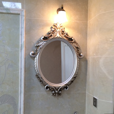 特价 卫浴椭圆卫生间欧式 浴室 镜子 地中海酒店装饰镜 镜框 防水