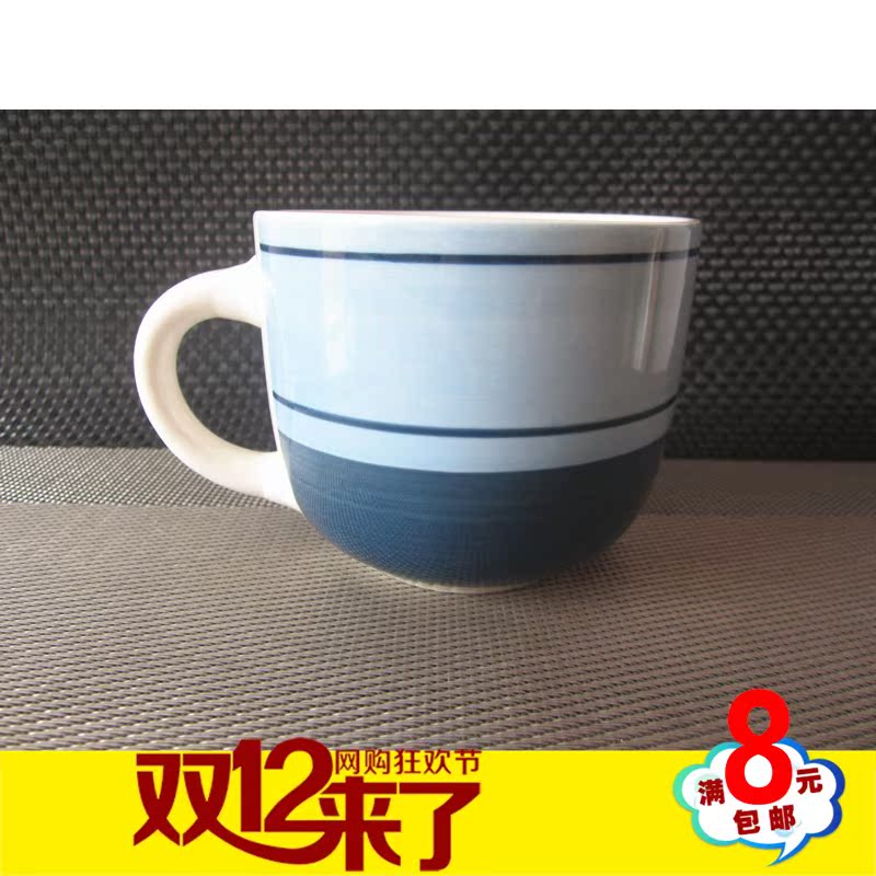 满包邮陶瓷喝热红绿茶水杯子手绘日韩式田园风创意茶具可以微波炉