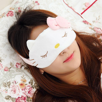 hello kitty美容冰敷睡眠眼罩卡通可爱kt冰袋睡觉眼罩含专用冰袋