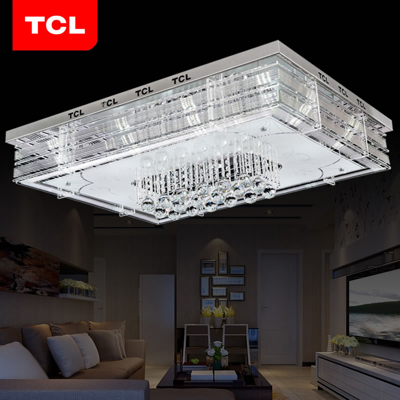 TCL照明led吸顶灯客厅灯长方形大气时尚现代简约卧室餐厅水晶灯具