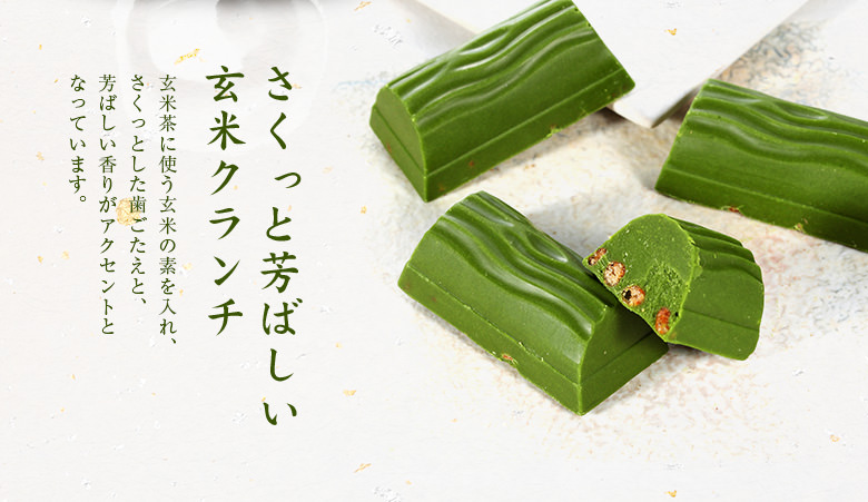 日本 京都 森半 期间限定 抹茶玄米巧克力 盒装 50枚