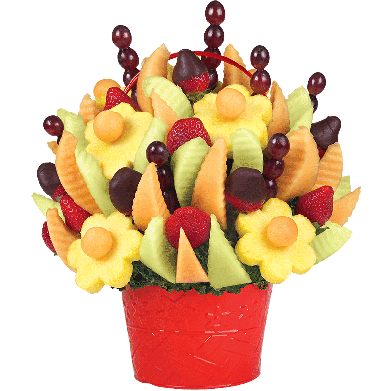 爱蒂宝Edible缤纷水果花束鲜果花篮生日纪念日送女友朋友创意礼物