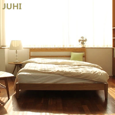 纯实木日式简约风格设计北欧宜家款式舒适1.8m橡木大床环保双人床
