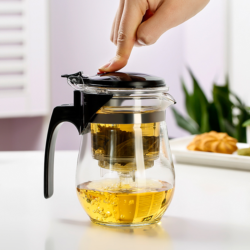 常生源 飘逸杯过滤玻璃茶具泡茶壶耐热玻璃茶壶茶杯玻璃内胆茶壶