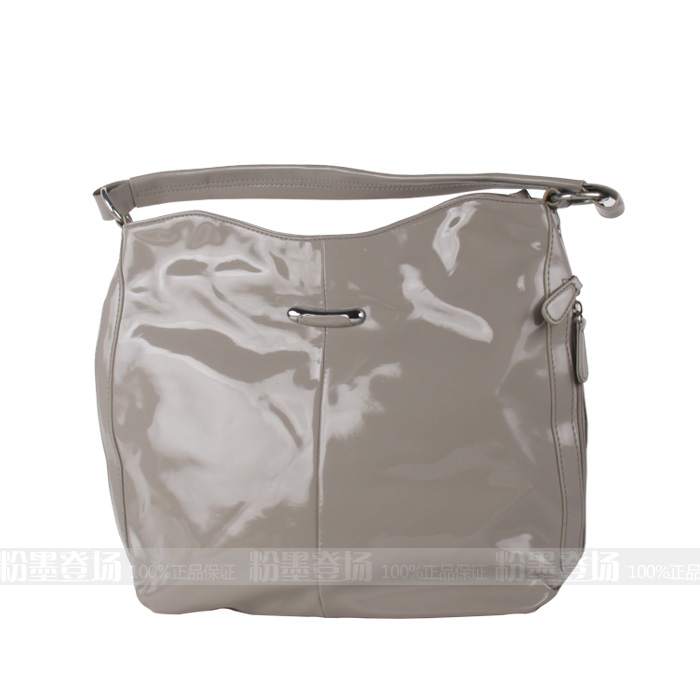欧莱雅 专柜包 精美经典灰色漆皮拎包 单肩包 手提包