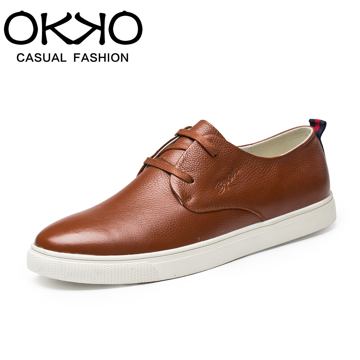 OKKO2015春夏秋季休闲男士板鞋鞋子反绒皮系带新款日常低帮鞋5603