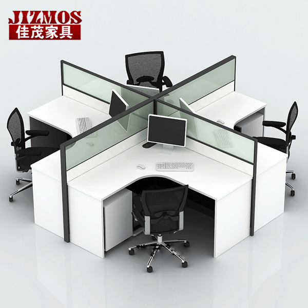 jizmos直销上海办公家具屏风隔断办公桌 屏风工作位职员桌4人卡座