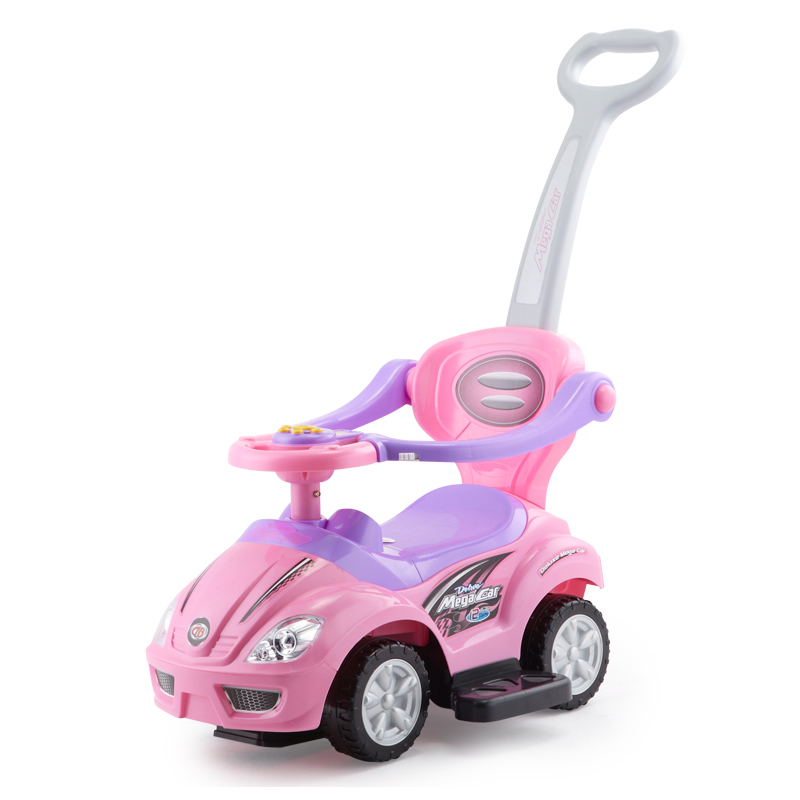 正品智乐堡助学步车儿童车滑行车推杆护栏玩具车升级版可转方向盘