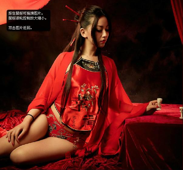 古装性感写真服装肚兜套装中国风复古内衣演出服女摄影惹红尘