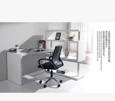 高端电脑桌书桌书架组合台式桌宜家写字桌旋转办公书桌电脑桌