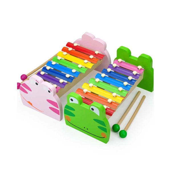 8音阶敲打琴 敲琴台小木琴 1-2周岁宝宝启蒙益智木制智力音乐玩具