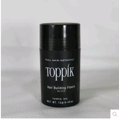 美国TOPPIK顶丰增发纤维式假发 12克新包装 黑色 10.3克