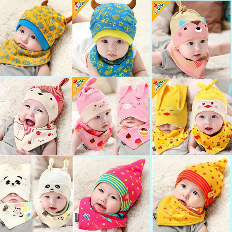 婴儿帽子春秋冬韩国宝宝帽子0-3-6个月新生儿帽幼儿胎帽夏男女童