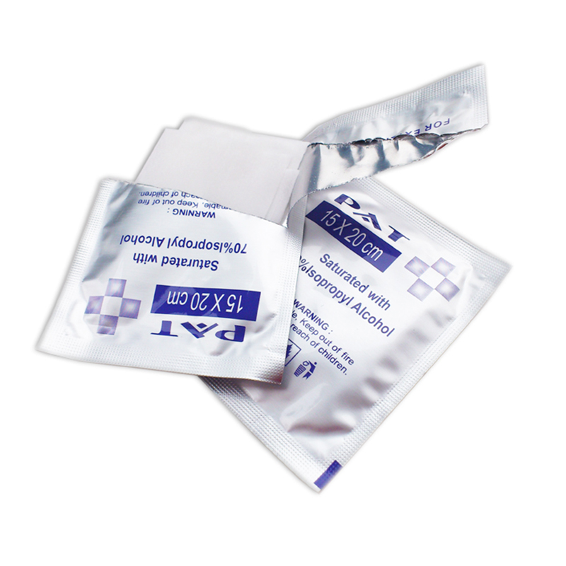 JELID 酒精消毒片 消毒湿巾 用于消毒护理 杀菌清洁 15x20CM