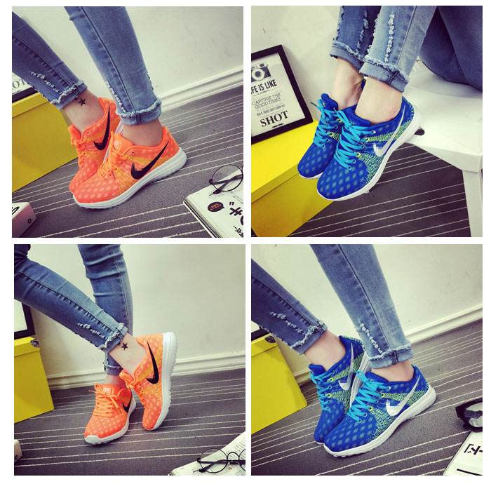 2015韩版荧光彩色网面舒适透气运动鞋 健身跑步轻便跑鞋学生鞋