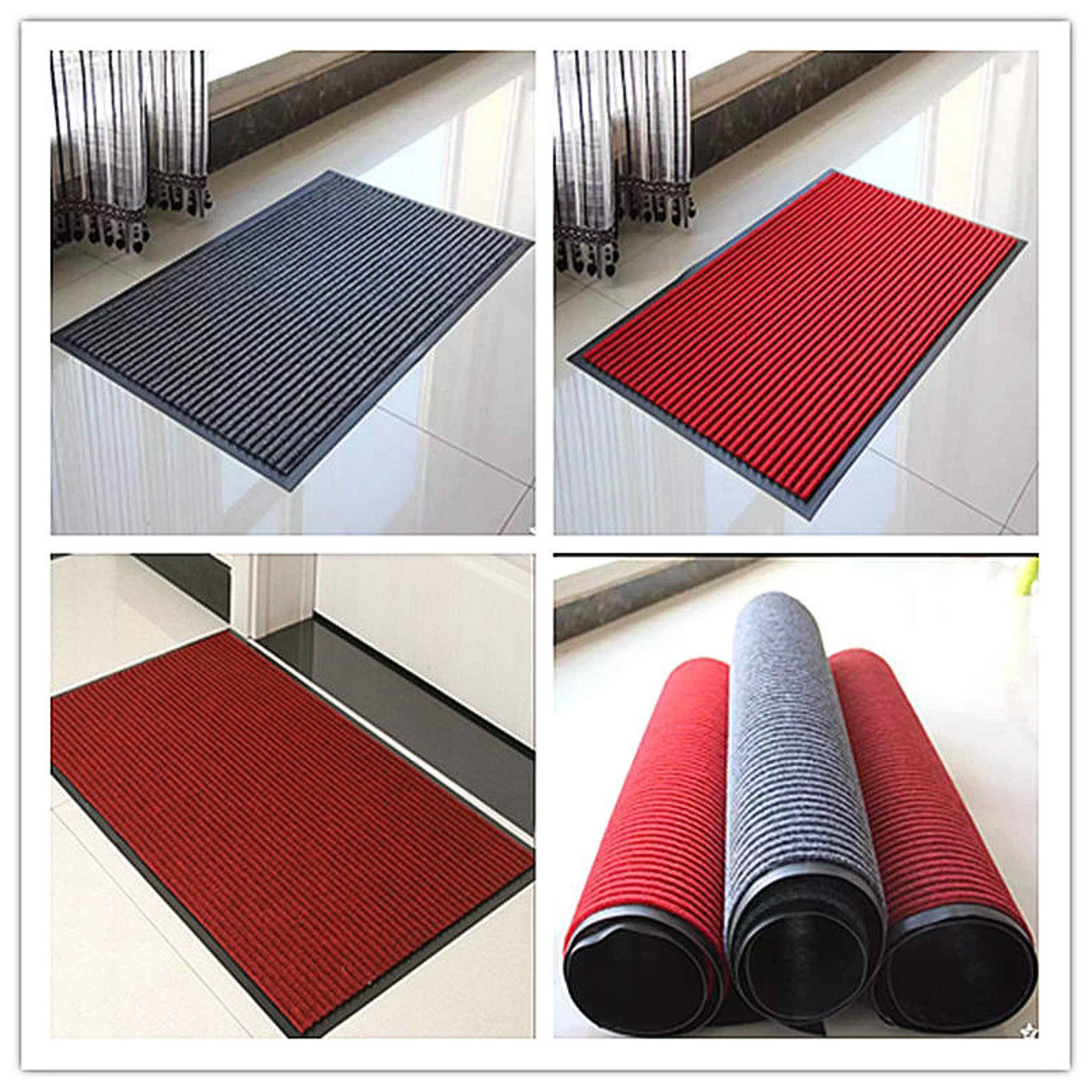 北京定制双条纹迎宾地垫脚垫 酒店餐厅门口电梯门垫防滑绒面地毯