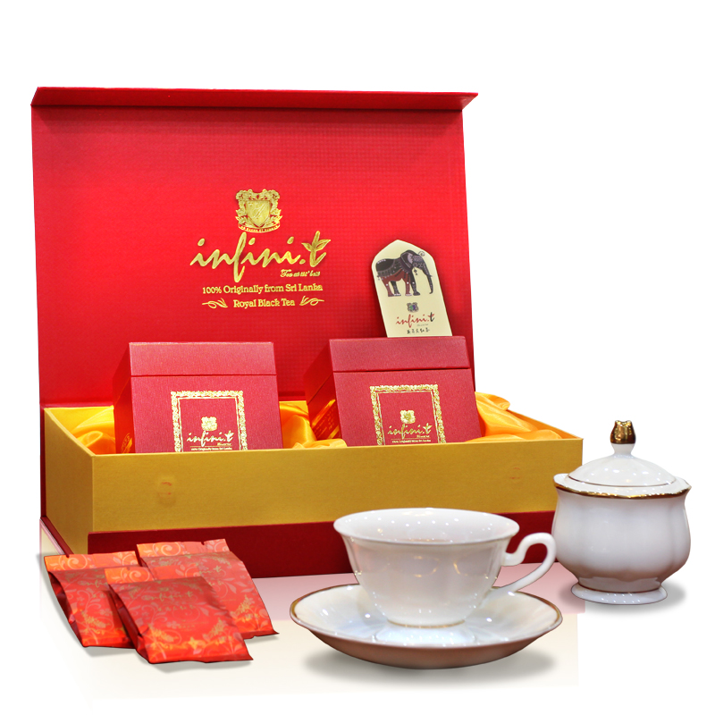 英菲尼 锡兰红茶斯里兰卡红茶茶叶礼盒装 工夫红茶100克