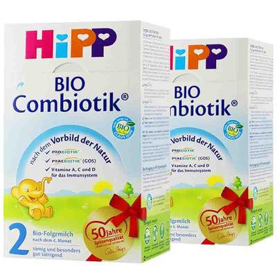 两件装 德国喜宝HiPP益生菌婴幼儿奶粉 2段（6个月以上）600克