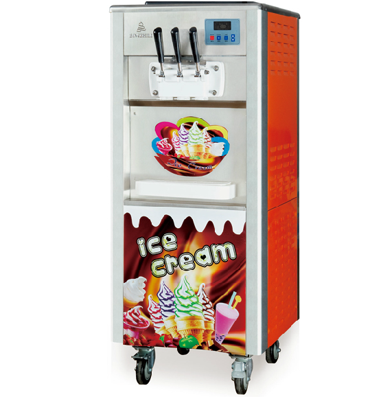 冰淇淋机商用冰之乐冰淇淋机BQL-825三色软质冰淇淋机甜筒冰淇淋