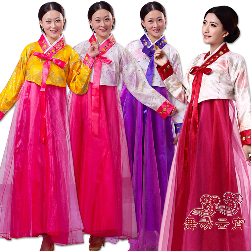 民族舞台装韩服朝鲜服舞台服装女装儿童成人舞蹈演出服女款舞蹈服