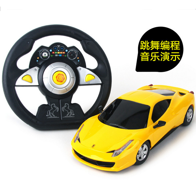 超大方向盘遥控车赛车兰博基尼充电动漂移遥控汽车儿童玩具车男孩