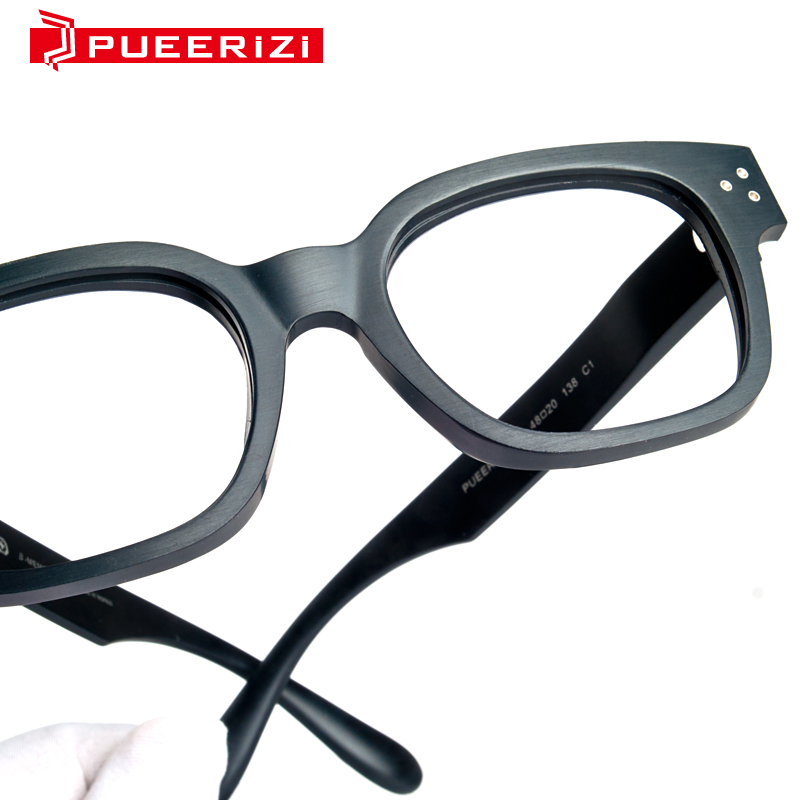 PUEERIZI商务近视眼镜眼镜框男配镜片光学 眼镜架文艺青年款219
