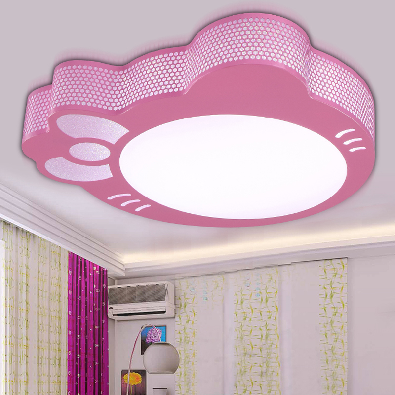 LED儿童吸顶灯灯具粉色KT猫LED卧室灯