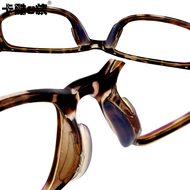 e族进口眼镜硅胶鼻托鼻垫防滑鼻垫 板材太阳眼镜框增高贴眼镜配件