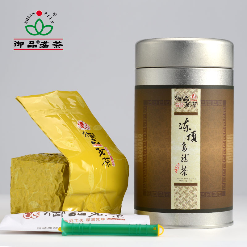 御品原装进口台湾冻顶乌龙茶传统回甘浓香型台湾高山茶铁罐装包邮