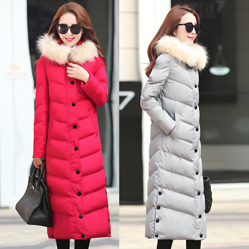 2015冬季女装新款长款棉衣外套