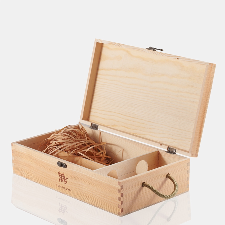 万能双支漆木盒Q02 特价双支实木质红酒盒 葡萄酒礼盒红酒包装箱