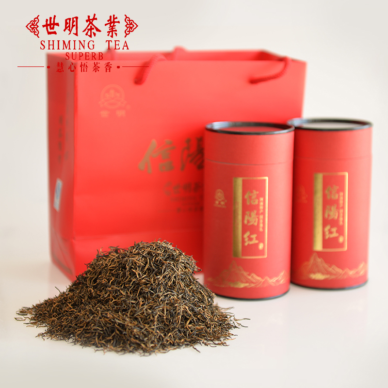 世明红茶茶叶信阳红小种工夫红茶礼盒装自产自销河南特产250g包邮