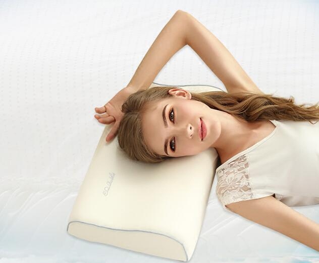包邮~香港品牌舒适透气亲水绵二代记忆棉枕头保健枕加大版pillow