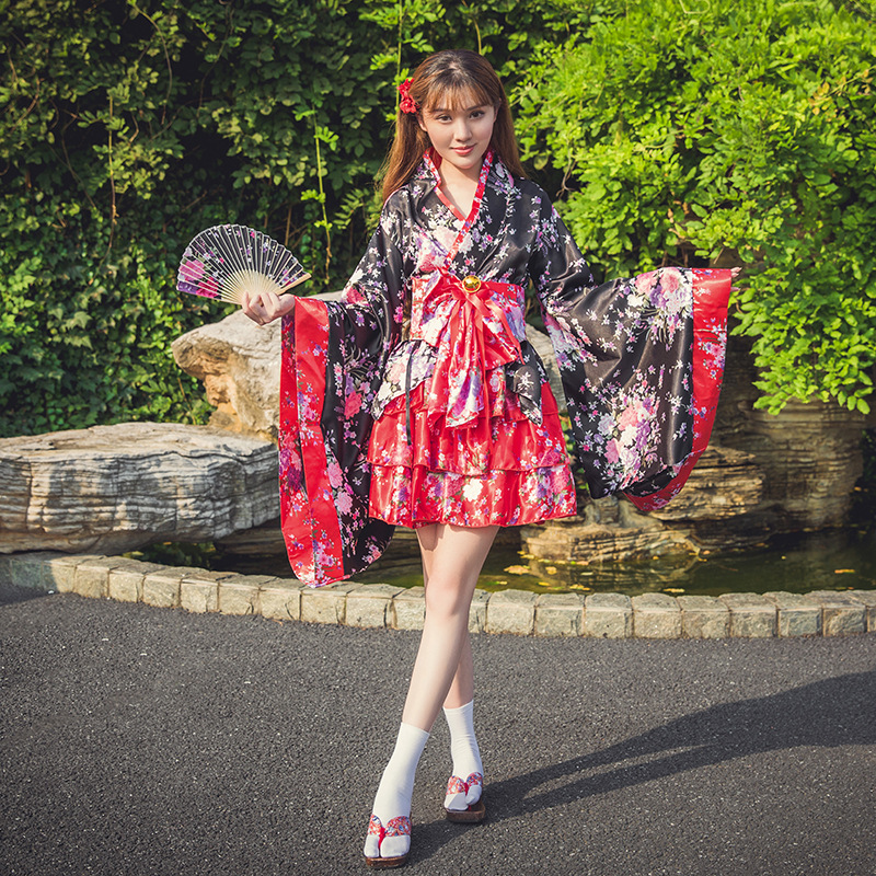 新款促销樱花祭Cosplay动漫服装日本和服女仆装 日系公主洋装
