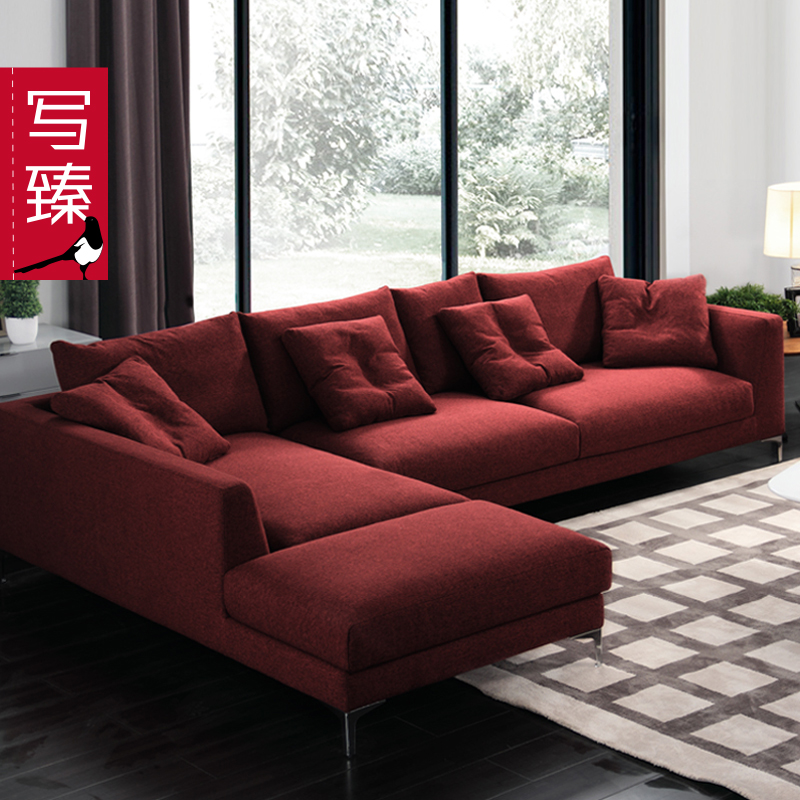 北京品牌 现代简约意大利设计沙发 羽绒沙发 棉麻沙发 布艺沙发