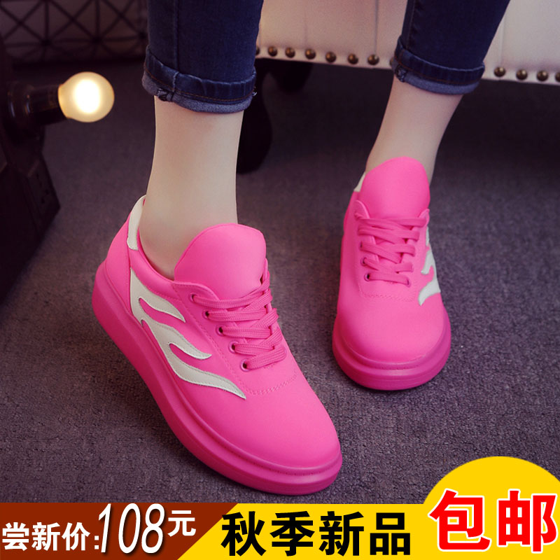 234bc 2015秋季新款女鞋韩版休闲运动鞋莱卡布鞋单鞋跑步旅游鞋