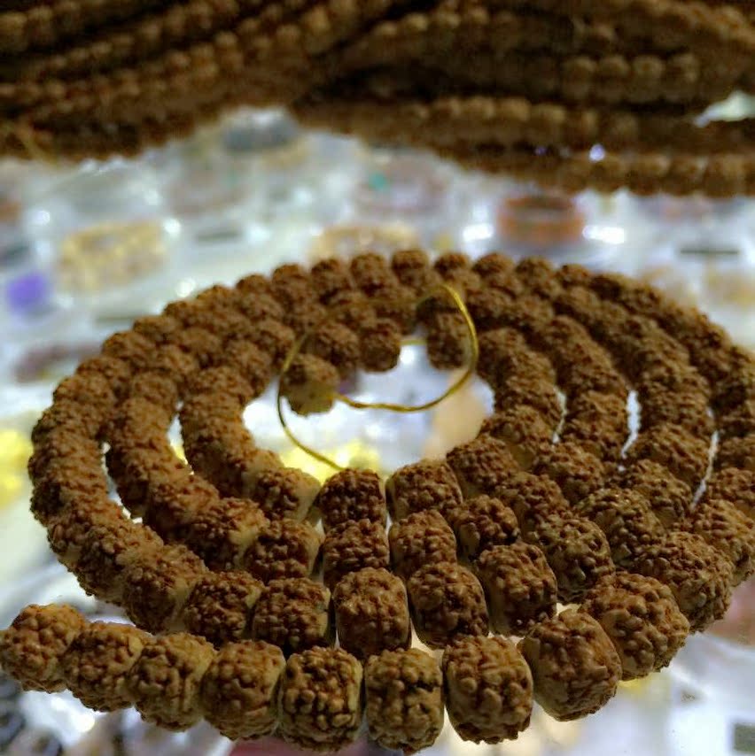 凯哥佛珠定制 藏式精品尼泊尔红皮肉纹5五瓣小金刚108颗手串项链