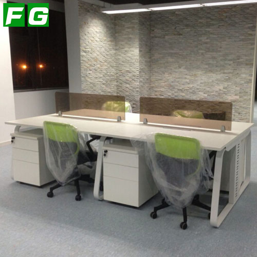 FG办公家具组合职员办公桌员工桌4人职员桌椅屏风隔断北京温州