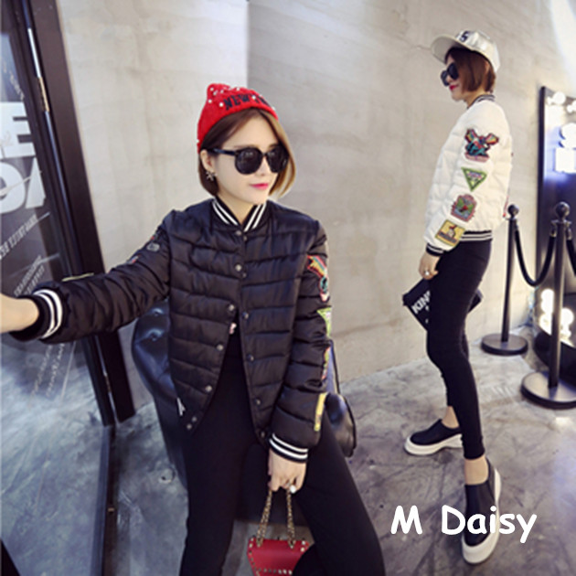 2015秋冬季韩版学生棉服女短款棉衣棒球服韩国夹克时尚棉袄外套潮