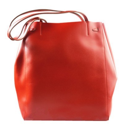 包邮雅诗兰黛专柜抽绳缩口红色水桶包大包挎包单肩包大红色手拎包