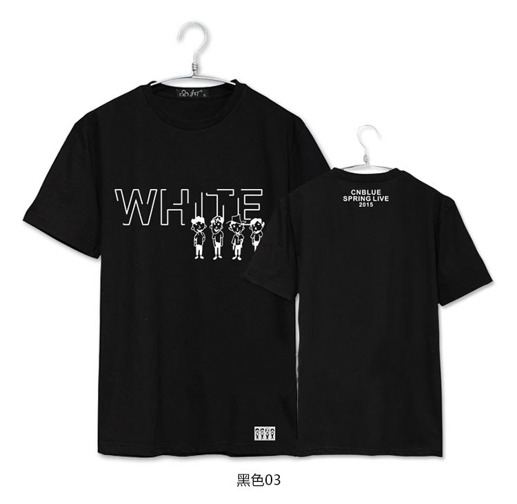 CNBLUE郑容和同款T恤日本  WHITE演唱会周边圆领短袖打歌应援服
