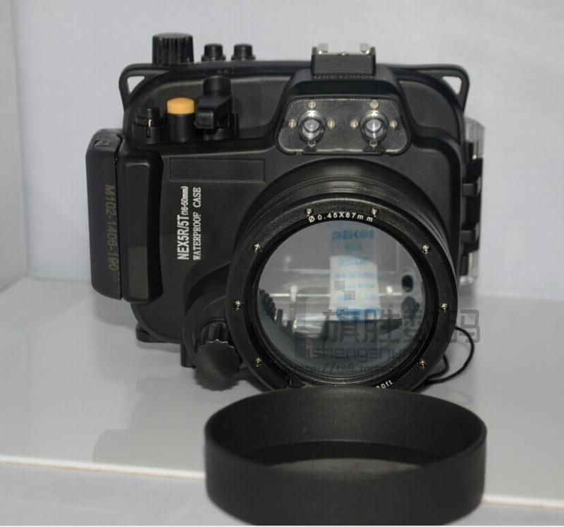 索尼微单相机潜水壳NEX5R NEX5T 16-50MM镜头防水套 40米防水壳