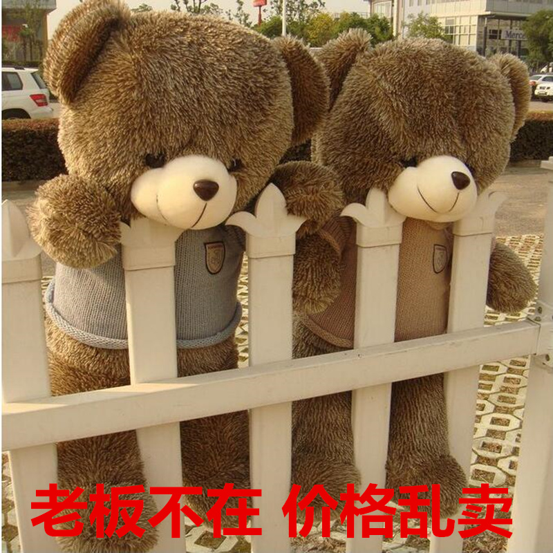 毛绒玩具泰迪熊布娃娃情人节女生日礼物熊猫大号公仔1.6米抱抱熊
